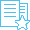 Imagem de uma folha com uma estrela para representar a eficiencia proporcionada pela integração do portal escolar com a nossa plataforma de gestãoe escolar SIAEWEB.