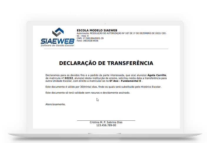 Acadêmico – Revisar Esquema de Notas – Sistema de Gestão Escolar